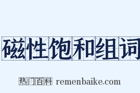 磁性饱和组词是什么意思的图片